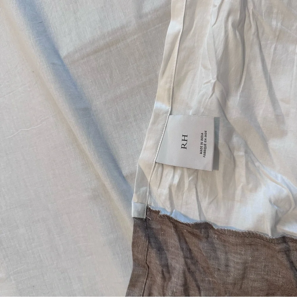 Restoration Hardware Linen Bedskirt California King 15”